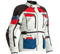 RST Ladies Waterproof Pro Series Adventure-X CE Textile Jacket Ice Blue Red