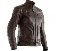 RST Ladies Womens Roadster II CE Leather Motorcycle Motorbike Jacket Brown