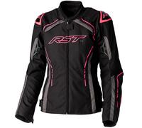 RST S1 Ladies Textile Jacket Black Pink Grey Size 10 10