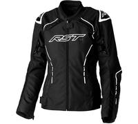RST Ladies Womens S1 CE Textile Jacket Motorbike Motorcycle Black White