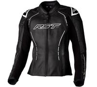 RST S-1, leather jacket women XS Black/White