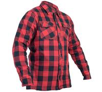 RST Lumberjack Aramid Lined CE Shirt Motorcycle Motorbike Jacket - Red Check