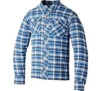 RST Lumberjack Motorcycle Shirt, white-blue, size 2XL for Men