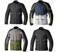 RST Maverick Evo Motorcycle Textile Jacket, dark blue/silver/neon, size 3XL