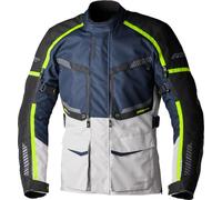 RST Maverick Evo Motorcycle Textile Jacket, dark blue/silver/neon, XL