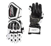 RST Tractech Evo 4 CE Leather Motorbike Motorcycle Track Gloves White Black