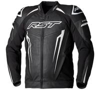 RST Tractech EVO 5 Motorcycle Leather Jacket, black-white, size M