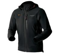 RST Motorcycle Riding Hoodie Jacket - Havoc Softshell D3O Armour (Black)