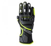 RST Motorcycle Road | Sports Leather Gloves - Fulcrum CE (Grey/Fluo Yellow/Black