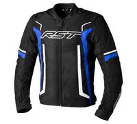 RST Pilot Evo Motorcycle Textile Jacket, black-white-blue, size 3XL