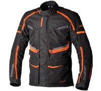 RST Motorcycle Waterproof Touring Maverick Evo CE Textile Jacket Black Orange