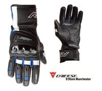 RST Pilot Motorcycle Gloves, black-blue, size S
