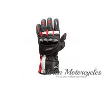 RST Pilot CE Motorbike Motorcycle Sports Leather Gloves - Black / Red / White