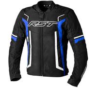 RST Pilot Evo Motorcycle Textile Jacket, black-white-blue, size M