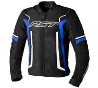 RST Pilot Evo Motorcycle Textile Jacket, black-white-blue, size XL