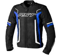 RST Pilot Evo Motorcycle Textile Jacket, black-white-blue, size XL for Men