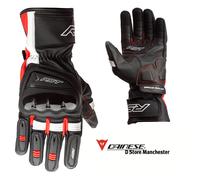 RST Pilot Mens Motorcycle Gloves Leather CE Motorbike Glove Red Black White Blue