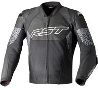 RST Pro Series Supersport-K Motorcycle CE Leather Jacket - Black / Black