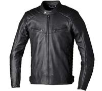 RST Roadster CE Motorbike Motorcycle Leather Classic Vintage Jacket - Black