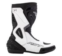 RST Moto Motorcycle Boots S1 CE Leather Sport Touring Men's White UK 8