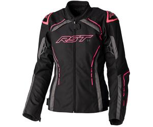 RST S-1 Ladies Motorcycle Textile Jacket, black-pink, size 3XL for Men