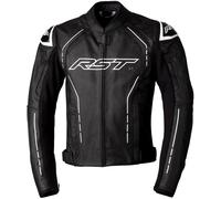RST S1 CE Mens Leather Sport Motorcycle Jacket 2977 Black White
