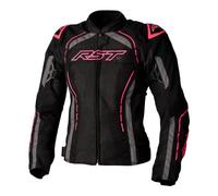 RST S-1 Mesh Ladies Motorcycle Textile Jacket, black/pink, XL