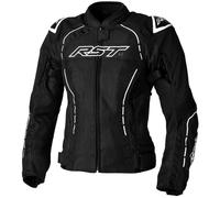 RST S-1 Mesh Ladies Motorcycle Textile Jacket, black/white, size XXL