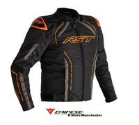 RST S-1 Motorcycle Textile Jacket, black-grey-orange, size L for Men
