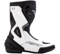 RST S1 CE Boots Motorbike Motorcycle Track Race Sport White Black