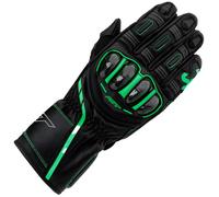 RST S1 CE Leather Gloves Motorbike Motorcycle Black Grey Neon Green