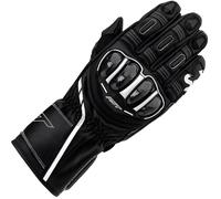 RST S1 CE Leather Gloves Motorbike Motorcycle Sports Black Black White