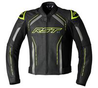 RST S1 CE Leather Jacket Urban Sport Motorbike Motorcycle Black Grey Yellow