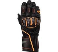 RST S1 CE Leather Gloves Motorbike Motorcycle Black Grey Neon Orange