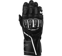 RST S1 CE Leather Gloves Motorbike Motorcycle Sports Black Black White