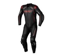 RST S1 CE Mens One Piece Leather Suit - Black/Grey/Red 48