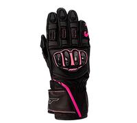 RST S1 Ladies Motorcycle Gloves, black-pink, size L for Women
