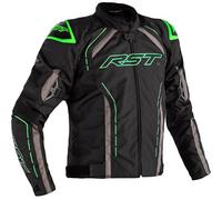 RST S-1 Motorcycle Textile Jacket, black-grey-green, size L for Men