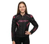 RST Ladies S1 D3O Motorbike Motorcycle Textile Jacket - Black / Fluo Pink