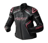 RST S1 D3O, leather jacket perforated women XXL Black/Pink/Grey