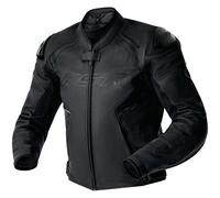 RST S1 D3O Leather Jacket Motorbike Motorcycle Black / Black / Black