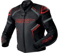 RST S1 D3O, leather jacket perforated M Black/Red/Grey