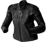 RST S1 D3O, leather jacket perforated women 3XL Black