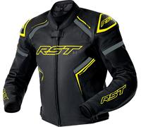 RST S1 D3O, leather jacket perforated XXL Black/Neon-Yellow/Grey