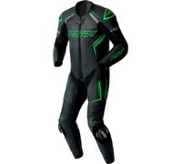RST S1 D3O, leather suit 1pcs. perforated L Black/Neon-Green/Grey