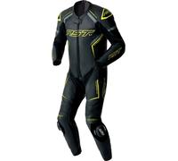 RST S1 D3O, leather suit 1pcs. perforated S Black/Neon-Yellow/Grey