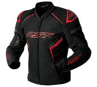 RST S1 D3O Textile Waterproof Motorcycle Motorbike Jacket - Black / Grey / Red