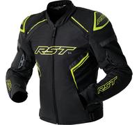 RST S1 D3O waterproof Motorcycle Textile Jacket, black/neon yellow, size M