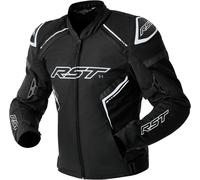 RST S1 D3O waterproof Motorcycle Textile Jacket, black/white, size 2XL