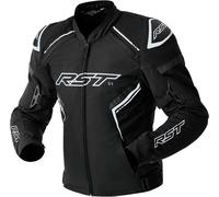 RST S1 D3O waterproof Motorcycle Textile Jacket, black-white, size 48 for Men